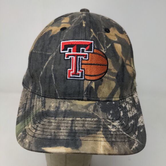 Unbranded Men's Basketball Camo Strapback Hat Green Adjustable Embroidered - Picture 3 of 10